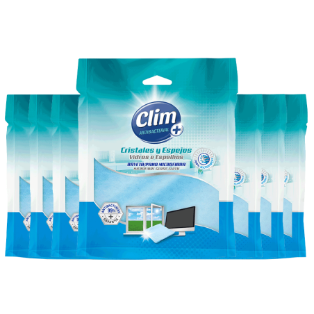 Bayeta Microfibra Clim Antibacterial Especial Cristales Pack Ud