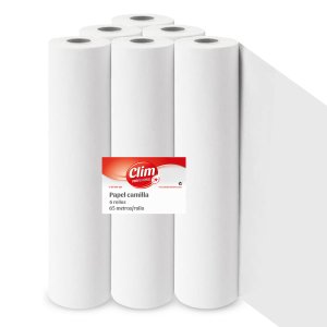 Pack de 6 rollos de papel camilla doble capa (50cm. x 80 M.)