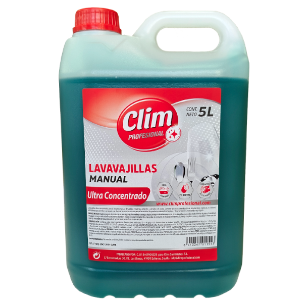 Lavavajillas manual PODER ULTRA Clim Profesional 5L