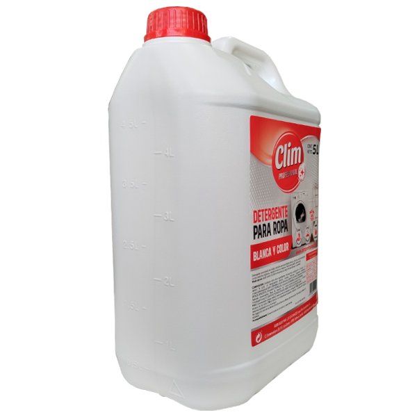 Detergente lavadora para ropa blanca y a color 5L