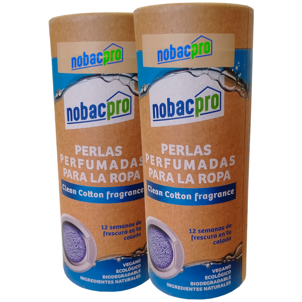 Perlas perfumadas para la ropa. Perfumado vegano y ecológico 210 gr. Pack 2 uds