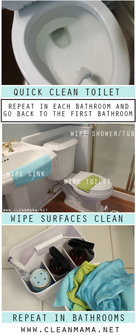 How to Speed Clean Your Bathrooms - Clean Mama